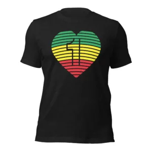 Reggae Heart T Shirt